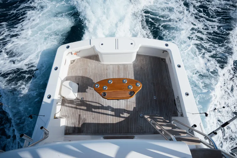 Slide: The Image of 2018 Viking 37 Billfish yacht deck with ocean waves in motion. - 5