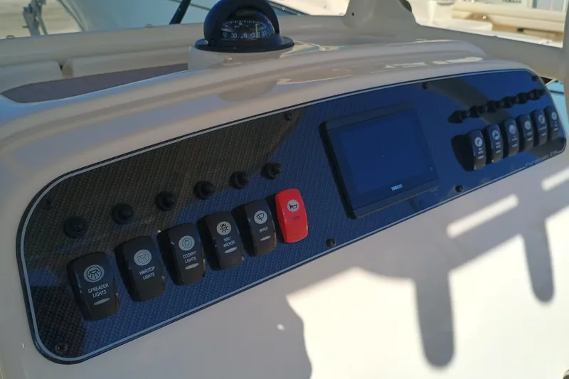 Slide: The Image of Dashboard of Grady-White Fisherman 236 boat, year 2026. - 21