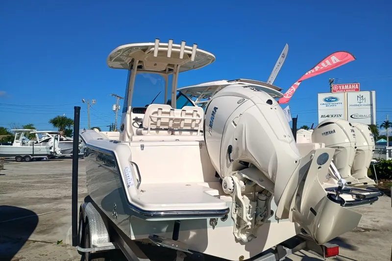 Slide: The Image of 2026 Grady-White Fisherman 236 boat with Yamaha engines. - 24