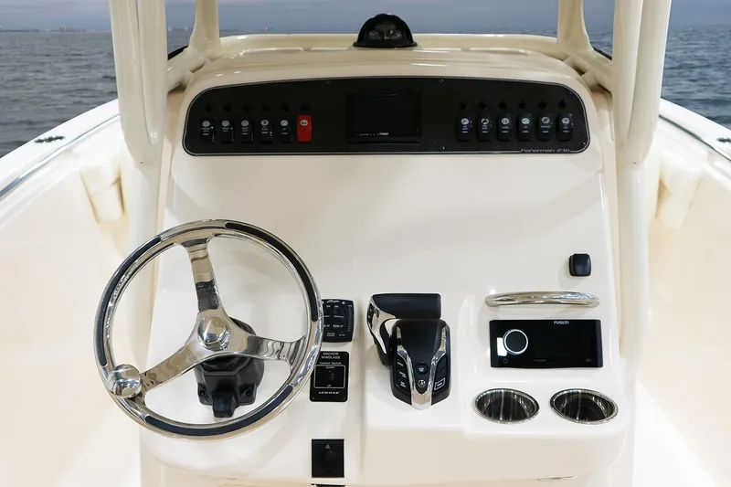 Slide: The Image of 2026 Grady-White Fisherman 236 boat with Yamaha V6 engine. - 6