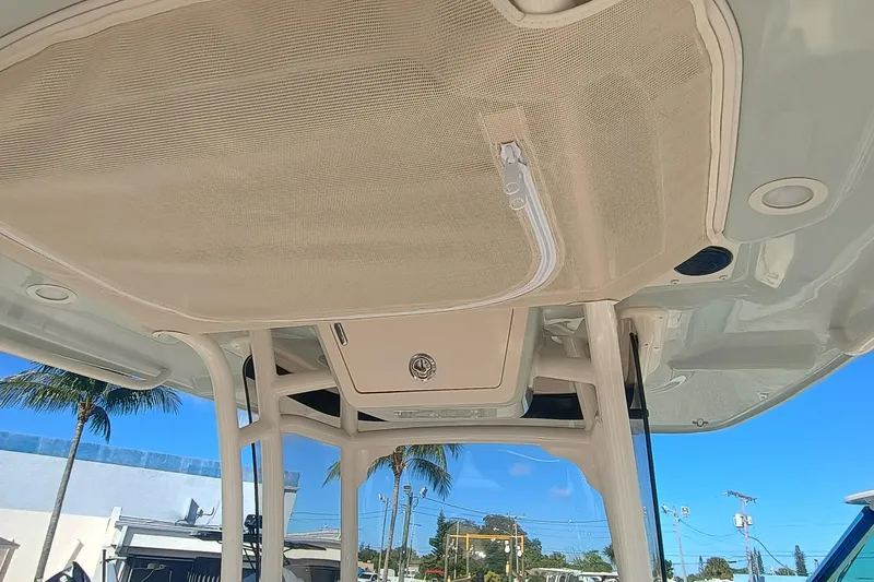 Slide: The Image of Grady-White Fisherman 236 2026 boat roof with storage compartment. - 9