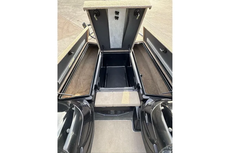 Slide: The Image of Interior view of a 2013 Nitro Z-7 boat with storage compartments. - 3