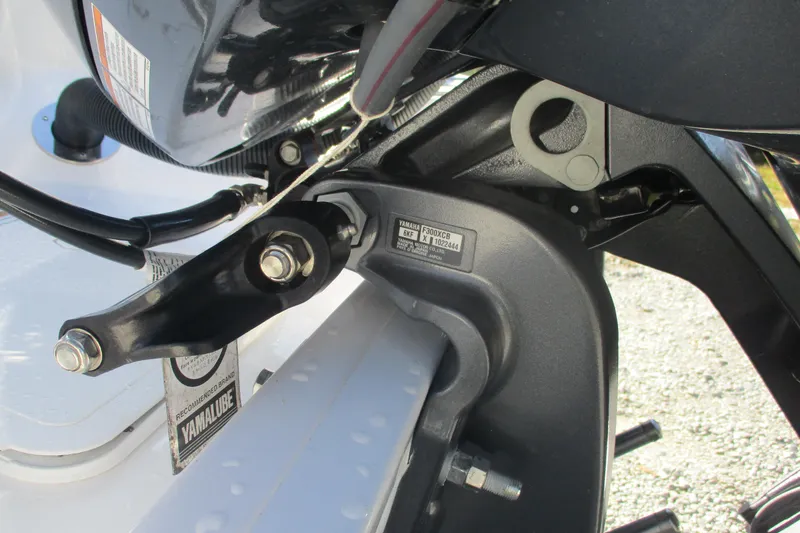 Slide: The Image of Close-up of 2026 Sea Fox 248 Commander boat engine components. - 19