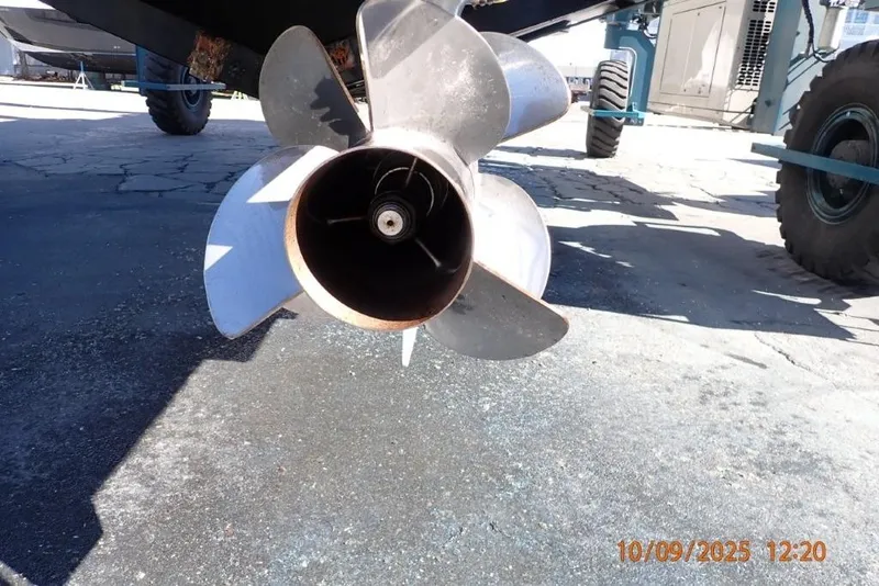 Slide: The Image of Stainless steel cabinet in 2022 Formula 380 Super Sport Crossover OB boat interior. - 14