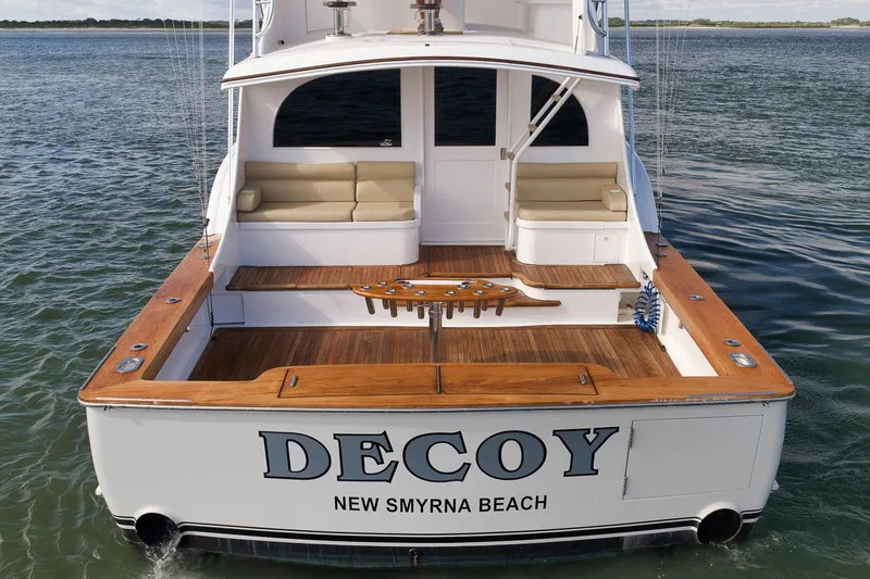Slide: The Image of Paul Mann 60 Custom Carolina 2002 yacht "Decoy" with spacious deck, New Smyrna Beach. - 38