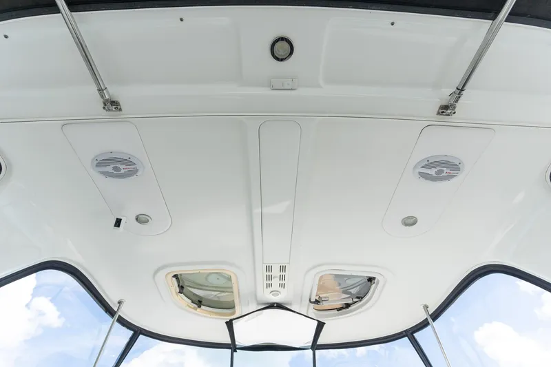 Slide: The Image of Ceiling view of 2005 Formula 48 Yacht with speakers and hatches. - 30