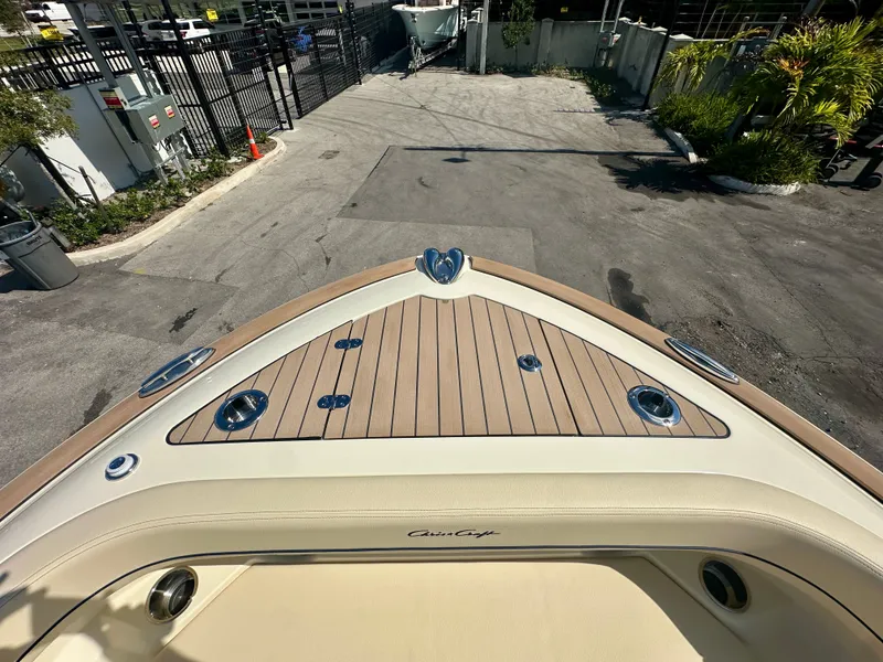 Slide: The Image of Chris-Craft Catalina 28 boat, bow deck view, year 2026. - 8