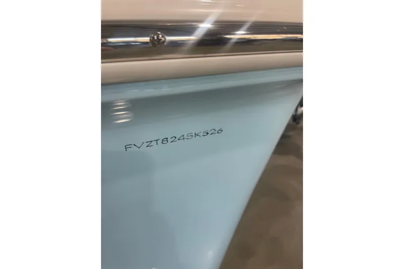 Slide: The Image of 2026 Bulls Bay 2200 XS boat hull with identification number FVZT8245K526. - 9