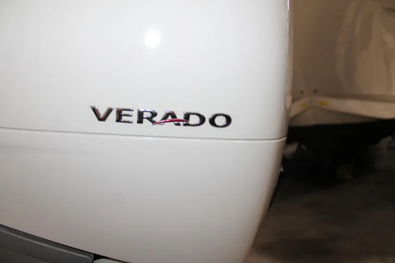 Slide: The Image of Verado engine detail on 2017 Boston Whaler 330 Outrage boat. - 10