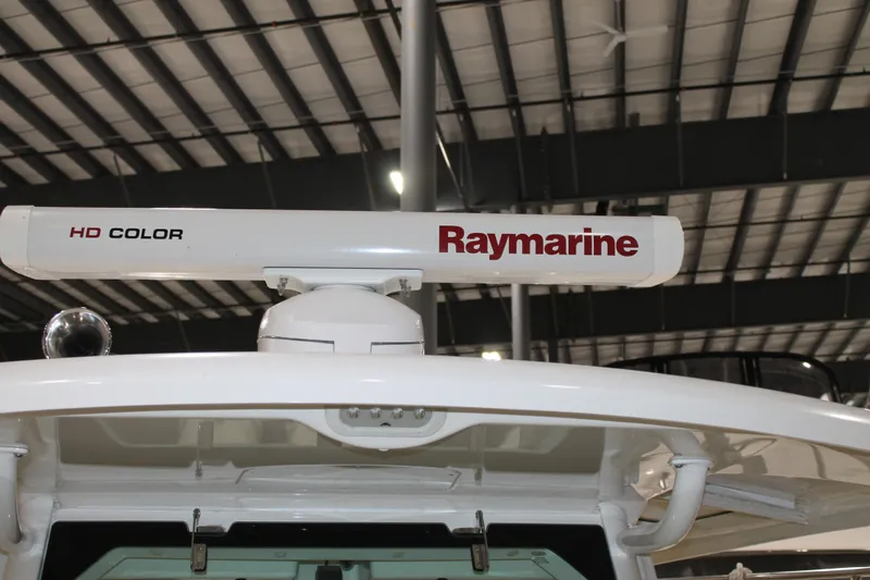 Slide: The Image of 2017 Boston Whaler 330 Outrage with Raymarine HD Color radar system. - 61