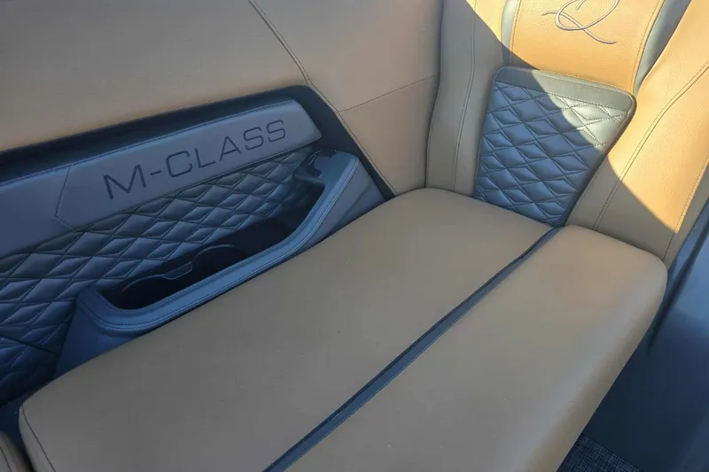 Slide: The Image of Luxurious interior of 2026 Qwest 8524 Q3XA M-Class with quilted leather seats. - 11
