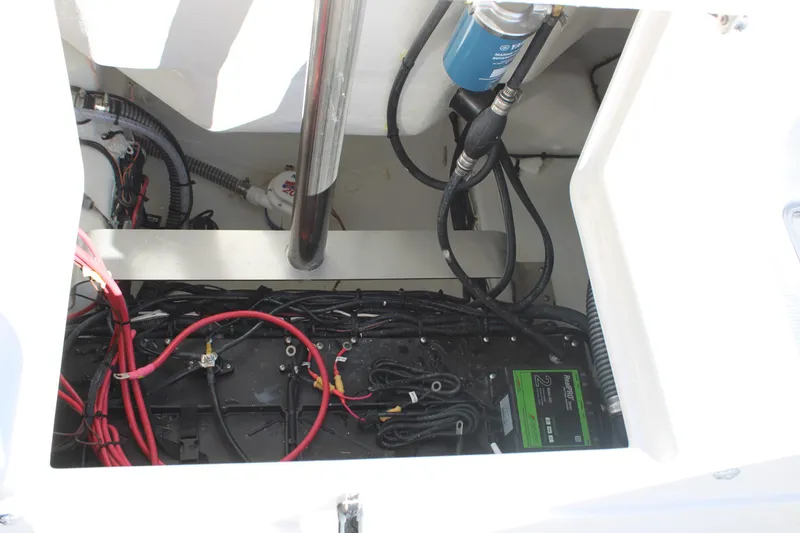 Slide: The Image of Electrical wiring and components inside a 2026 Sailfish 232 CC boat. - 37
