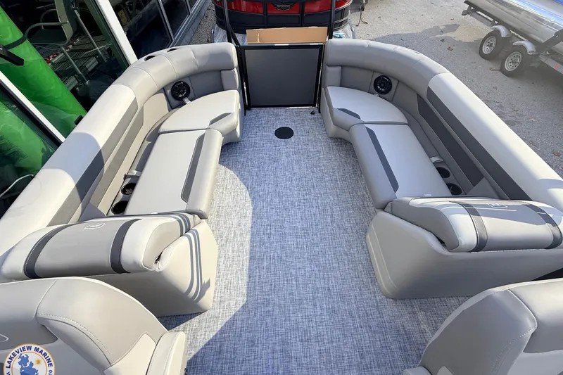 Slide: The Image of 2026 Premier 220 Sunscape RF boat interior with spacious seating and modern design. - 11
