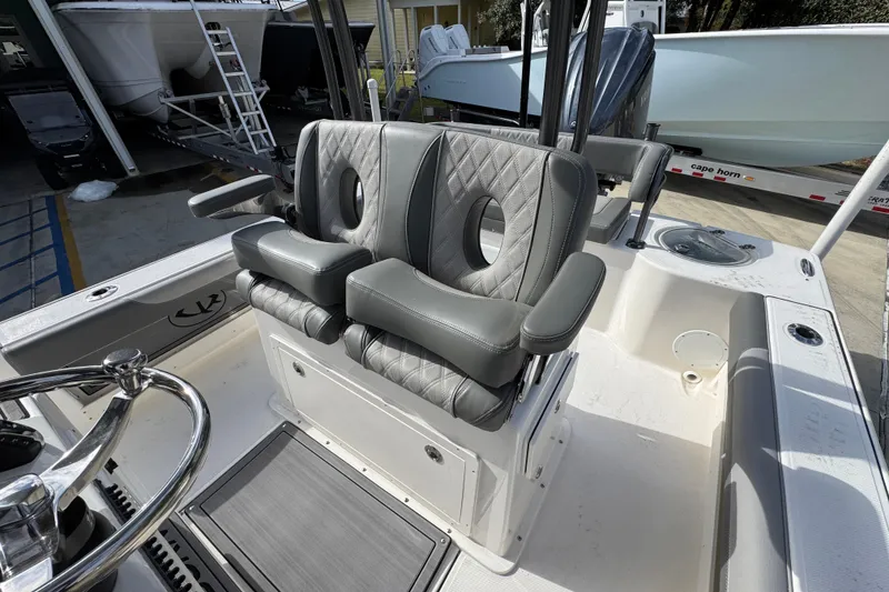 Slide: The Image of 2026 Sea Born FX261 Bay boat with luxurious seating and modern design. - 27