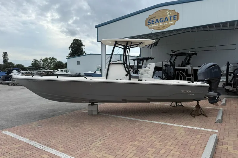 Slide: The Image of 2023 Pathfinder 2600 TRS boat displayed at Seagate Marine Sales. - 2