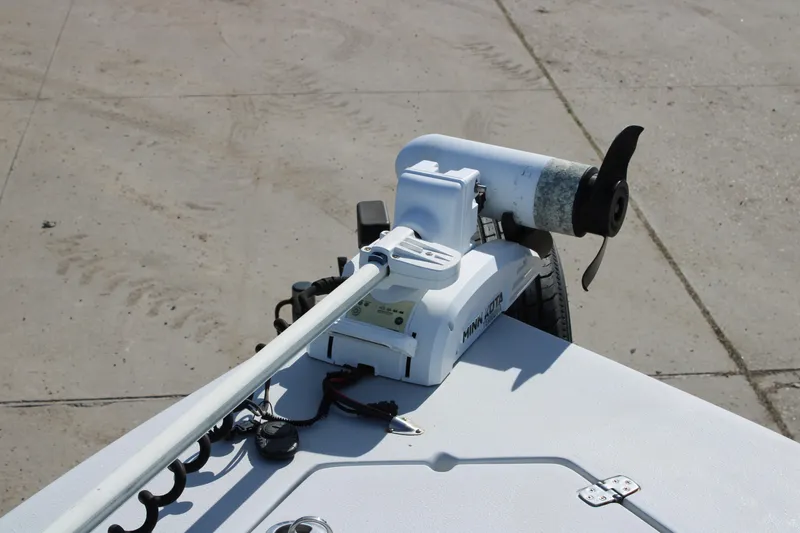 Slide: The Image of 2020 Blazer 2220 GTS boat interior with control panel and seating area. - 13