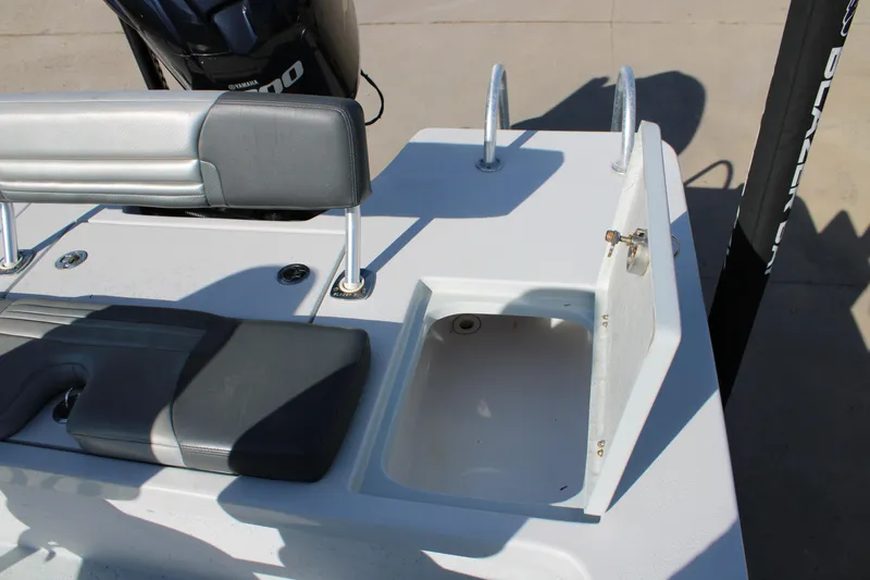 Slide: The Image of 2020 Blazer 2220 GTS boat console with steering wheel and navigation controls. - 9