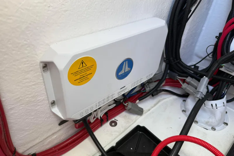 Slide: The Image of 2026 Blazer 2550 GTS audio system wiring with JL Audio component. - 36