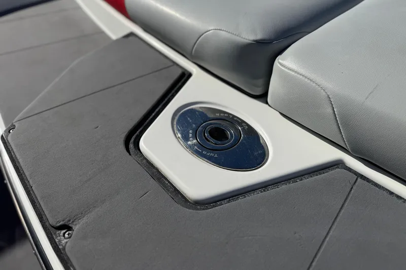 Slide: The Image of 2023 Axis T220 boat seat detail with sleek design and modern fittings. - 10