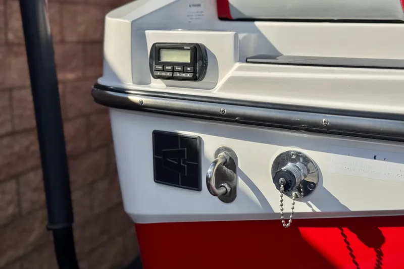 Slide: The Image of 2023 Axis T220 boat dashboard with control panel and hook. - 7