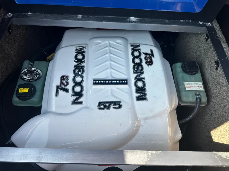 Slide: The Image of Malibu M235 2017 Monsoon 6.2L engine cover. - 30