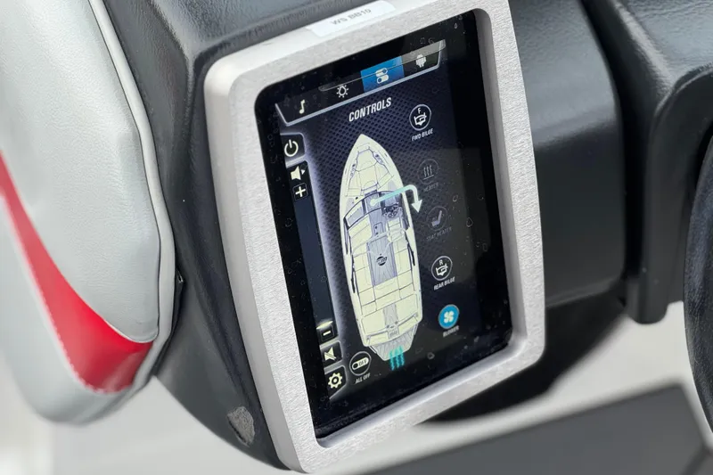 Slide: The Image of Touchscreen control panel of 2023 Malibu Wakesetter 21 LX boat. - 29