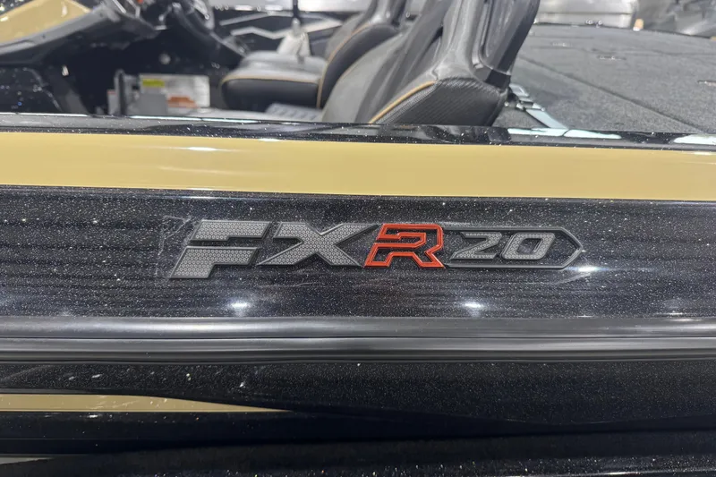 Slide: The Image of 2026 Skeeter FXR20 Apex boat interior with model logo detail. - 13