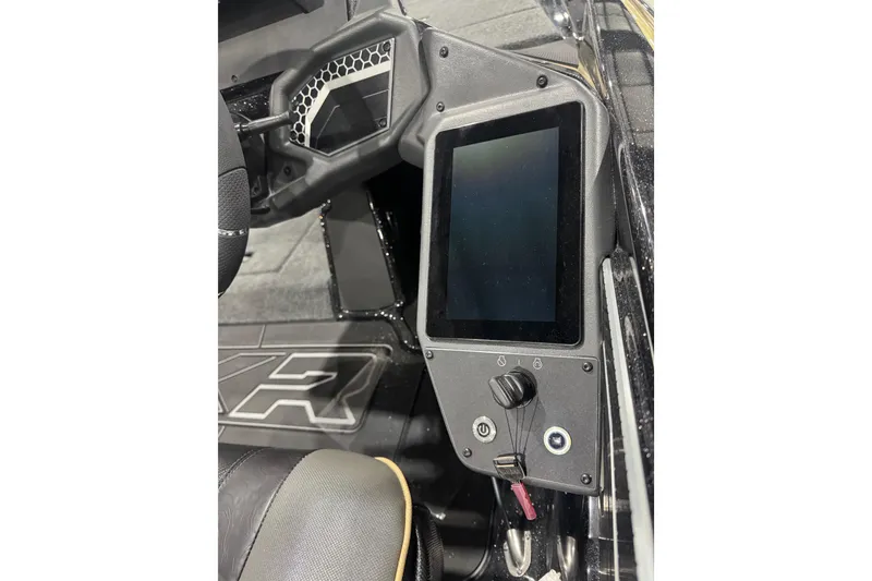Slide: The Image of 2026 Skeeter FXR20 Apex dashboard with touchscreen and control panel. - 19