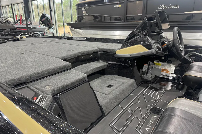 Slide: The Image of 2026 Skeeter FXR20 Apex boat interior with sleek design and advanced controls. - 25