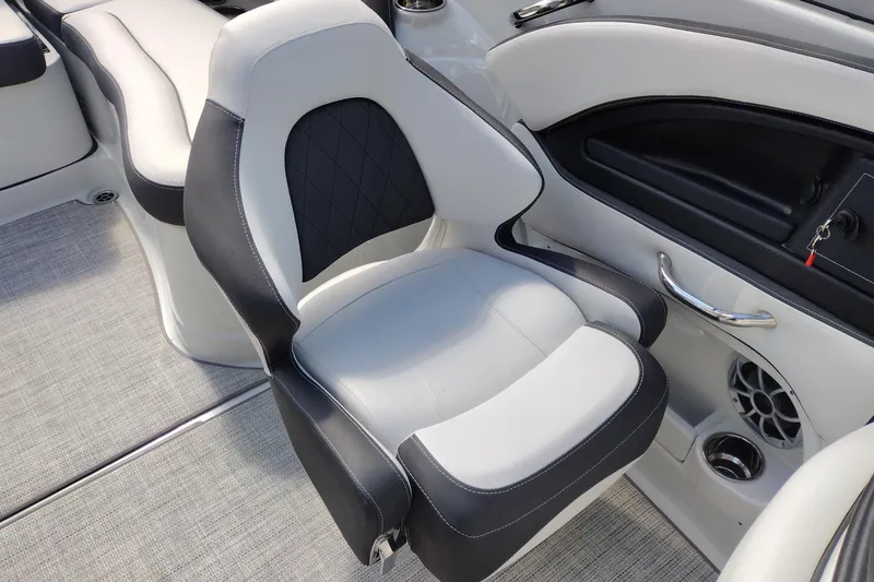 Slide: The Image of Luxury seating in 2026 Crownline Eclipse E255 boat interior, featuring modern design and comfort. - 41