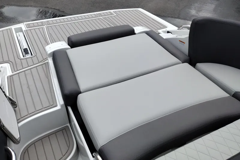 Slide: The Image of 2026 Crownline 288 SS boat with sleek, modern seating and deck design. - 41