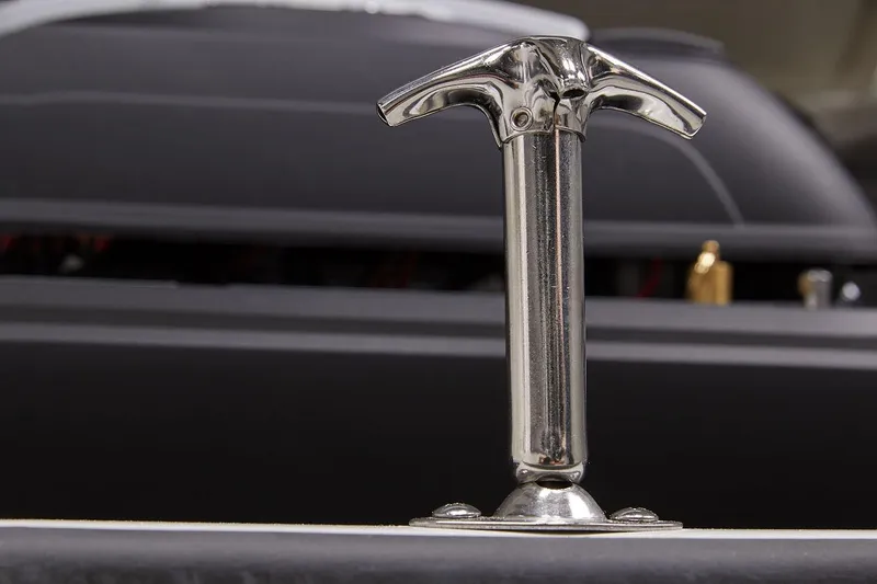 Slide: The Image of Stainless steel cleat on 2026 Crownline 288 SS boat deck. - 55