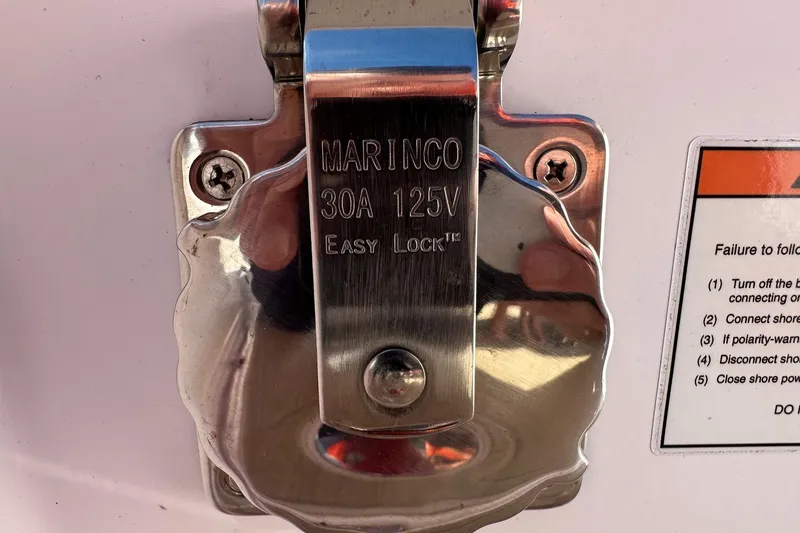 Slide: The Image of MARINCO 30A 125V Easy Lock on 2022 Axopar 28 CABIN boat. - 42