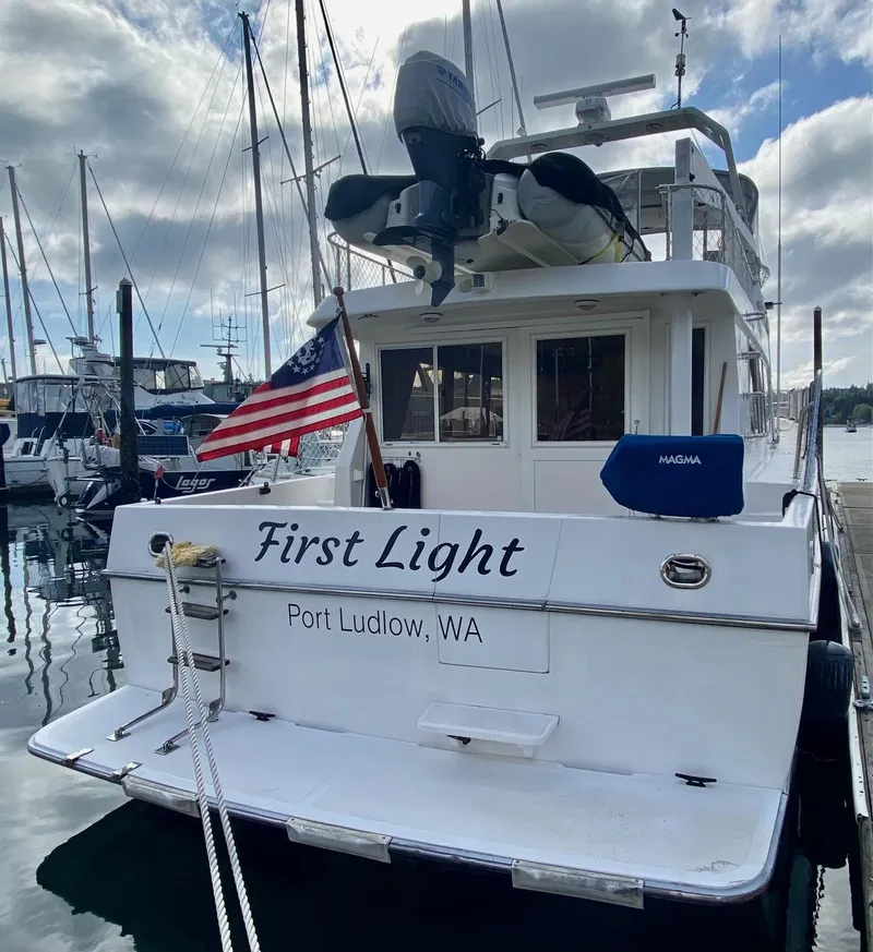 Slide: The Image of 1999 Ocean Alexander 510 Pilothouse docked in Port Ludlow, WA. - 8