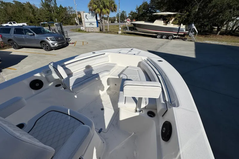 Slide: The Image of 2026 Sea Born LX231 Center Console boat with spacious seating and modern design. - 18