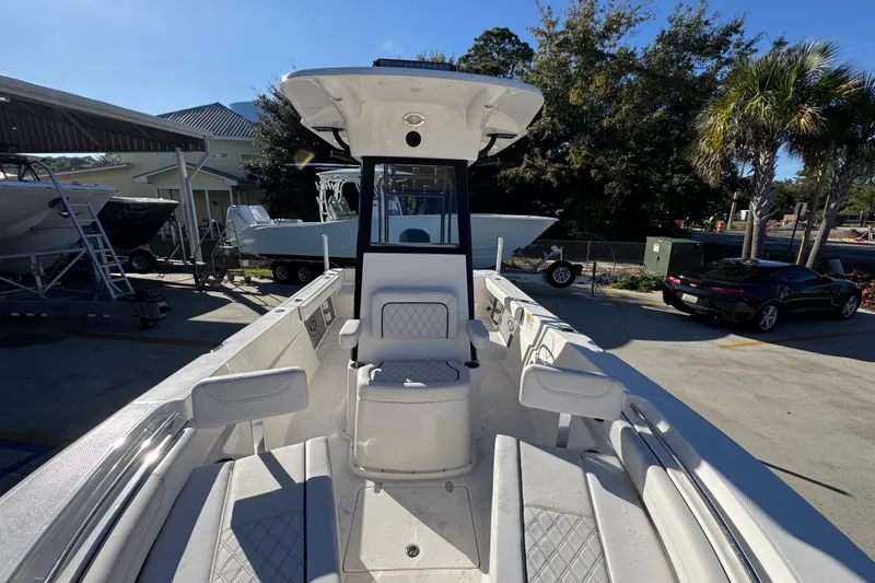 Slide: The Image of 2026 Sea Born LX231 Center Console boat with spacious seating and modern design. - 23
