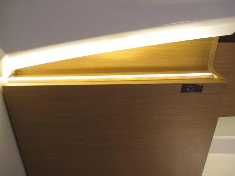 Slide: The Image of Interior lighting detail of 2025 Jeanneau Sun Odyssey 350 yacht. - 24