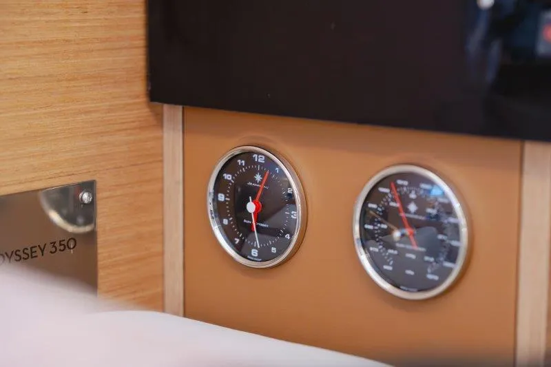 Slide: The Image of Interior gauges of 2025 Jeanneau Sun Odyssey 350 yacht. - 46