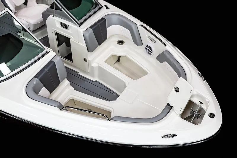 Slide: The Image of Manufacturer Provided Image: 2025 Chaparral 21 SSi boat interior with sleek seating and modern design. - 11