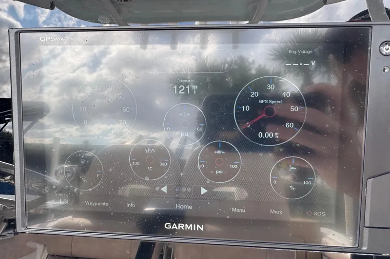 Slide: The Image of Garmin GPS display on 2020 Sportsman Heritage 231 Center Console boat. - 16