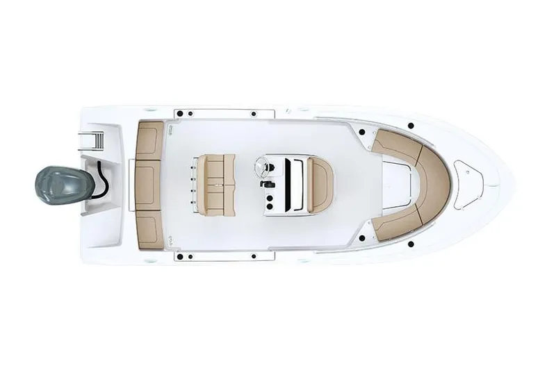 Slide: The Image of Manufacturer Provided Image: 2020 Sportsman Heritage 231 Center Console boat, top view, spacious deck layout. - 55