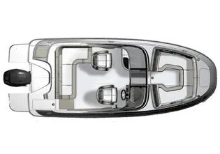 Slide: The Image of Manufacturer Provided Image: Top view of 2015 Sea Ray 220 Sundeck Outboard boat layout. - 12