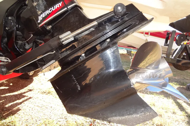Slide: The Image of Mercury Bravo I propeller on 2003 Ski Centurion Tsunami boat. - 38