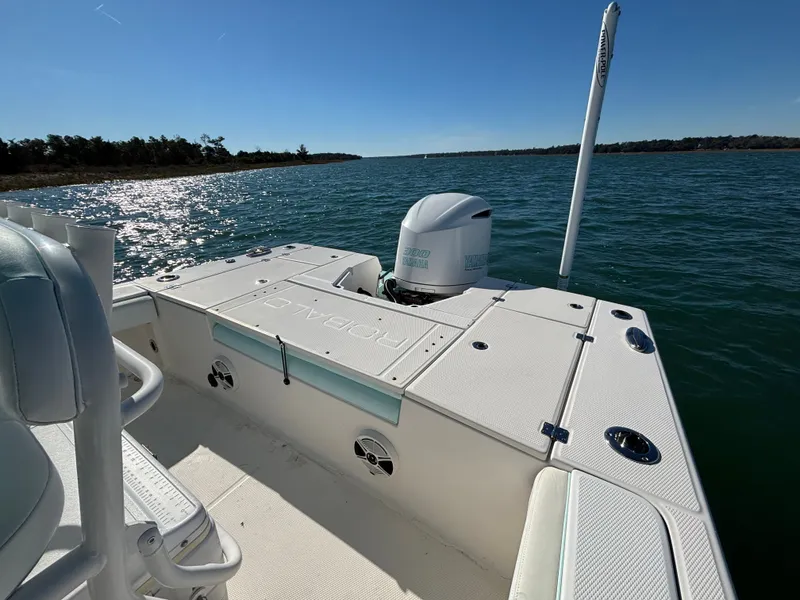 Slide: The Image of 2018 Robalo 246 Cayman on calm waters under sunny skies. - 20
