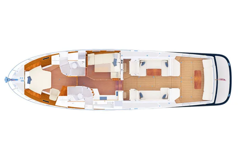 Slide: The Image of Manufacturer Provided Image: Top view of 2018 MJM 50z yacht interior layout. - 55