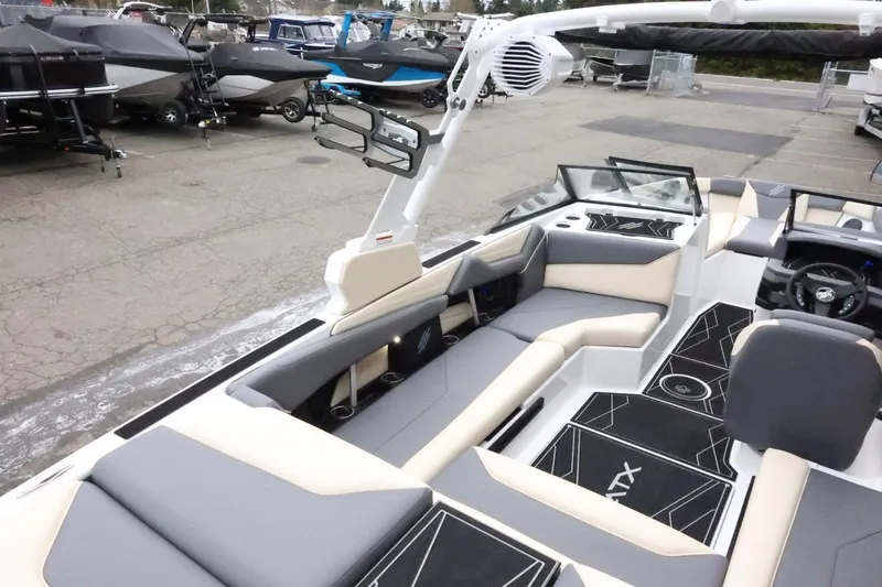 Slide: The Image of 2026 ATX Surf Boats 22 Type-S interior with sleek seating and modern design. - 10