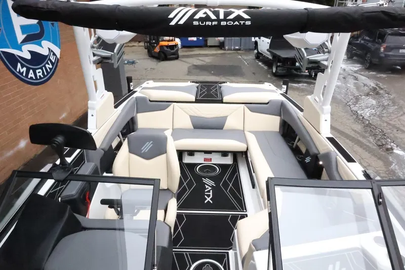 Slide: The Image of 2026 ATX Surf Boats 22 Type-S interior with spacious seating and modern design. - 18