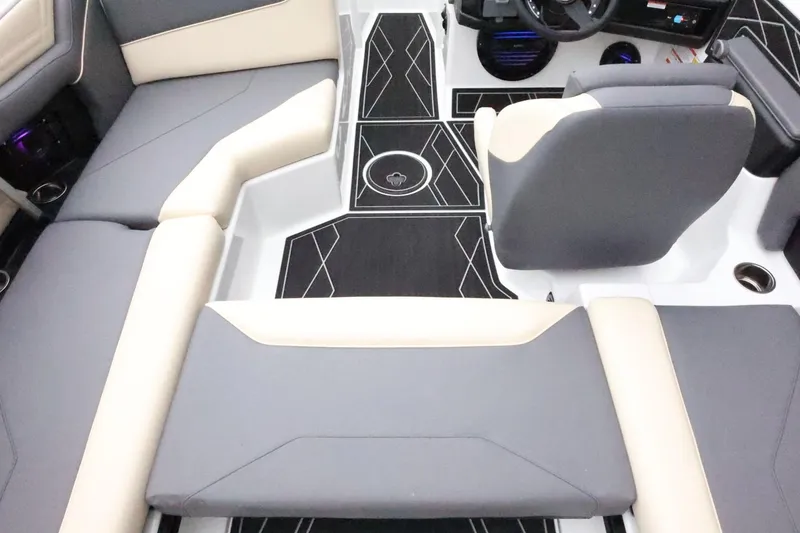 Slide: The Image of 2026 ATX Surf Boats 22 Type-S interior with modern seating and sleek design. - 40