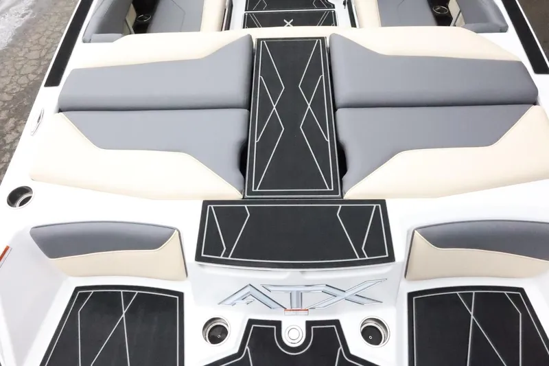 Slide: The Image of 2026 ATX Surf Boats 22 Type-S interior with sleek seating and modern design. - 9