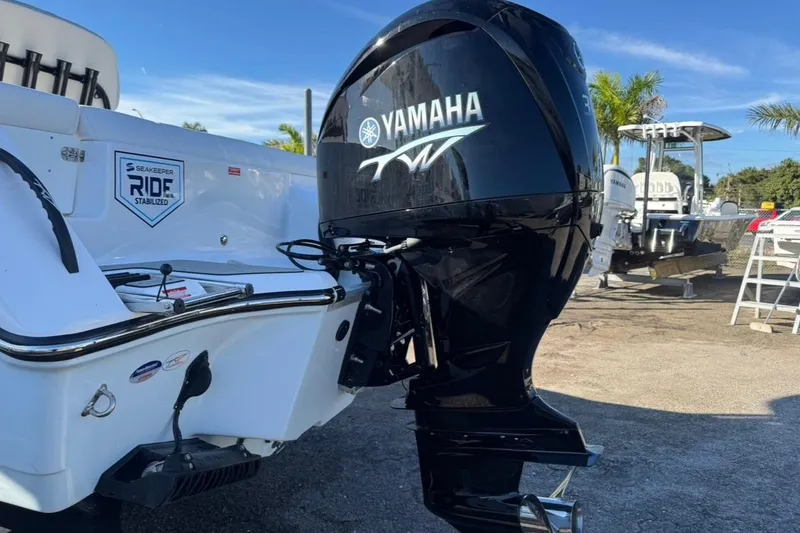 Slide: The Image of 2026 Tidewater 232 LXF boat with Yamaha outboard motor, Seakeeper Ride Stabilized. - 31